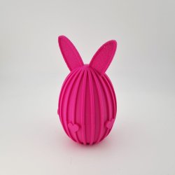 3D printet p�ske�g med kanin�rer �bnet i to dele med gevindlukning