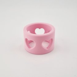 servietring med hjerter