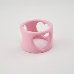 servietring med hjerter