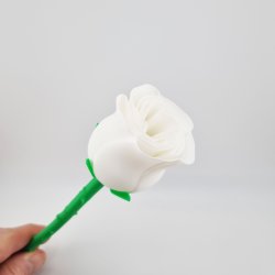 Dekorativ evighedsrose t�t p� med detaljerede kronblade