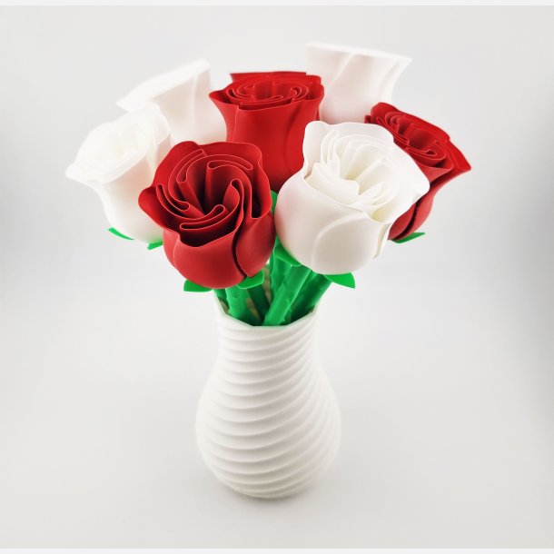 Buket roser i en vase