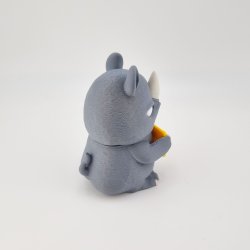 N�sehorn med skilt i 3D-printet design