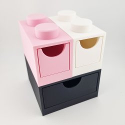 Modul�r mini opbevaringsskuffe i byggeklods design