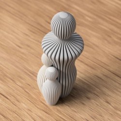 3D printet familie figur som symbol p� k�rlighed og sammenhold