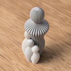 Fars dag figur med far og 3 b�rn i moderne design