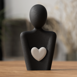 Mors dag figur med hjerte i moderne minimalistisk design