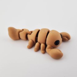 3D-printet skorpion figur med fleksibel krop og bev�gelige led