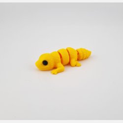 3D-printet firben figur med fleksibel krop og bev�gelige led