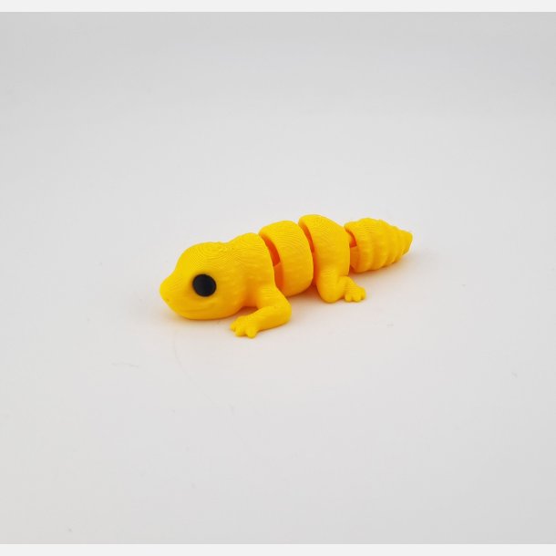 3D-printet firben figur med fleksibel krop og bev�gelige led